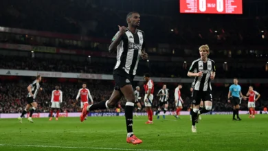 Arsenal 0-2 Newcastle: Isak and Gordon Shine in Semi-Final First Leg